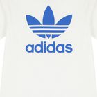 White & Blue Logo Shorts Set, 1, hi-res