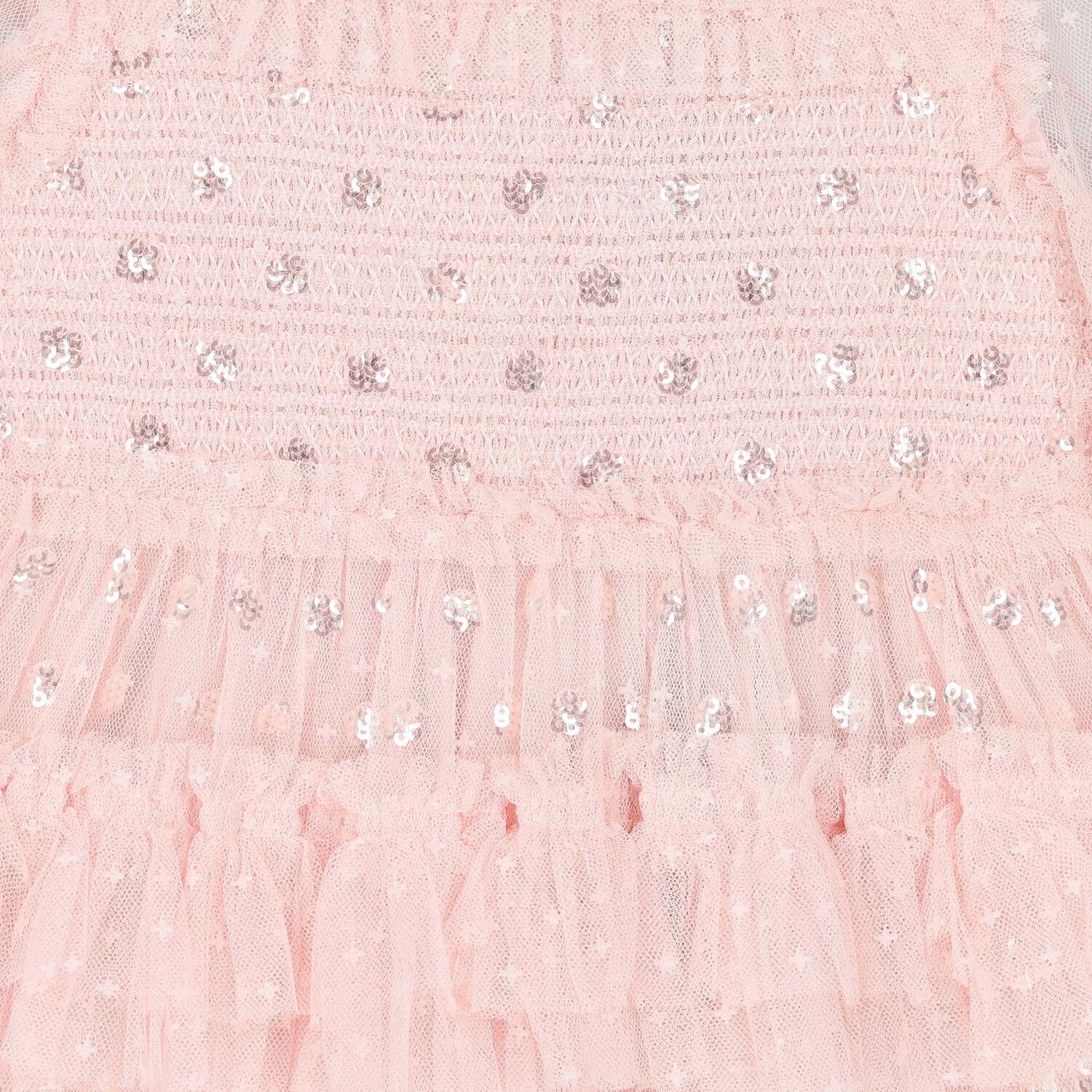 Girls Pink Sequin & Tulle Dress, 1, hi-res image number null