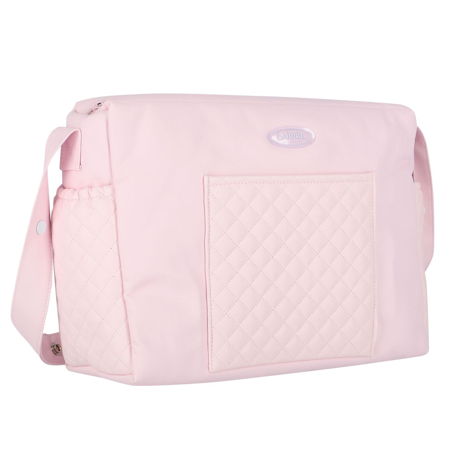 Pink Quilted Baby Changing Bag, 2, hi-res
