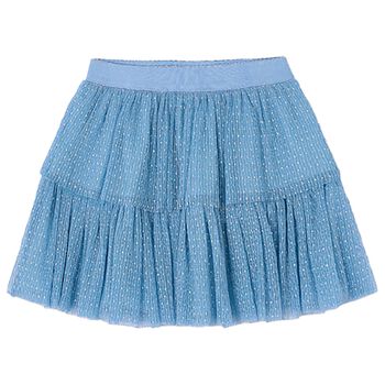 Girls Blue Tulle Skirt