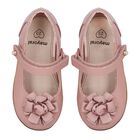 Girls Pink Patent Leather Ballerina Shoes, 2, hi-res