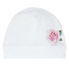 Baby Girls White Rose Babygrow Set, 1, hi-res