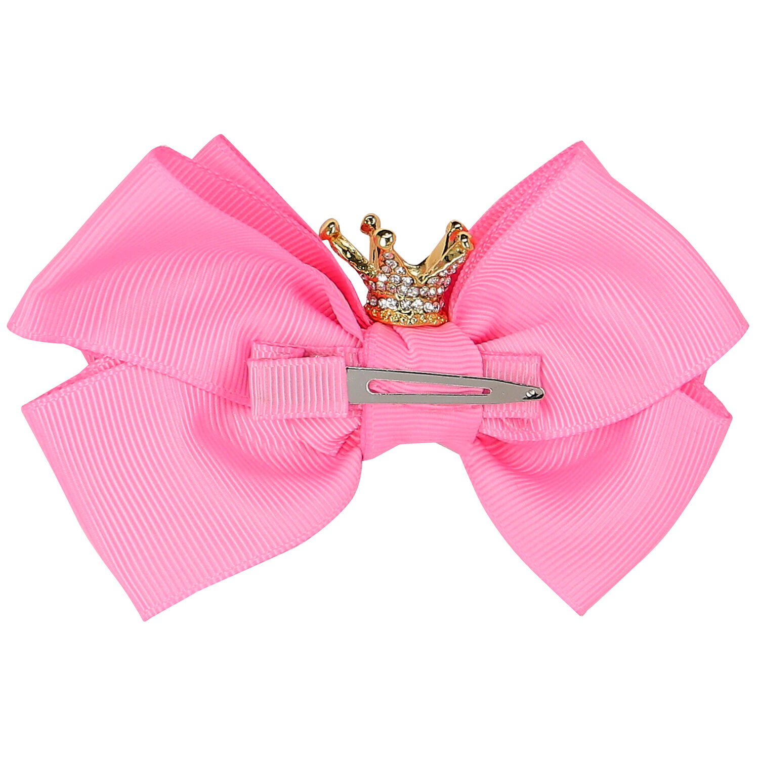 Girls Pink Bow Hairclip, 10, hi-res