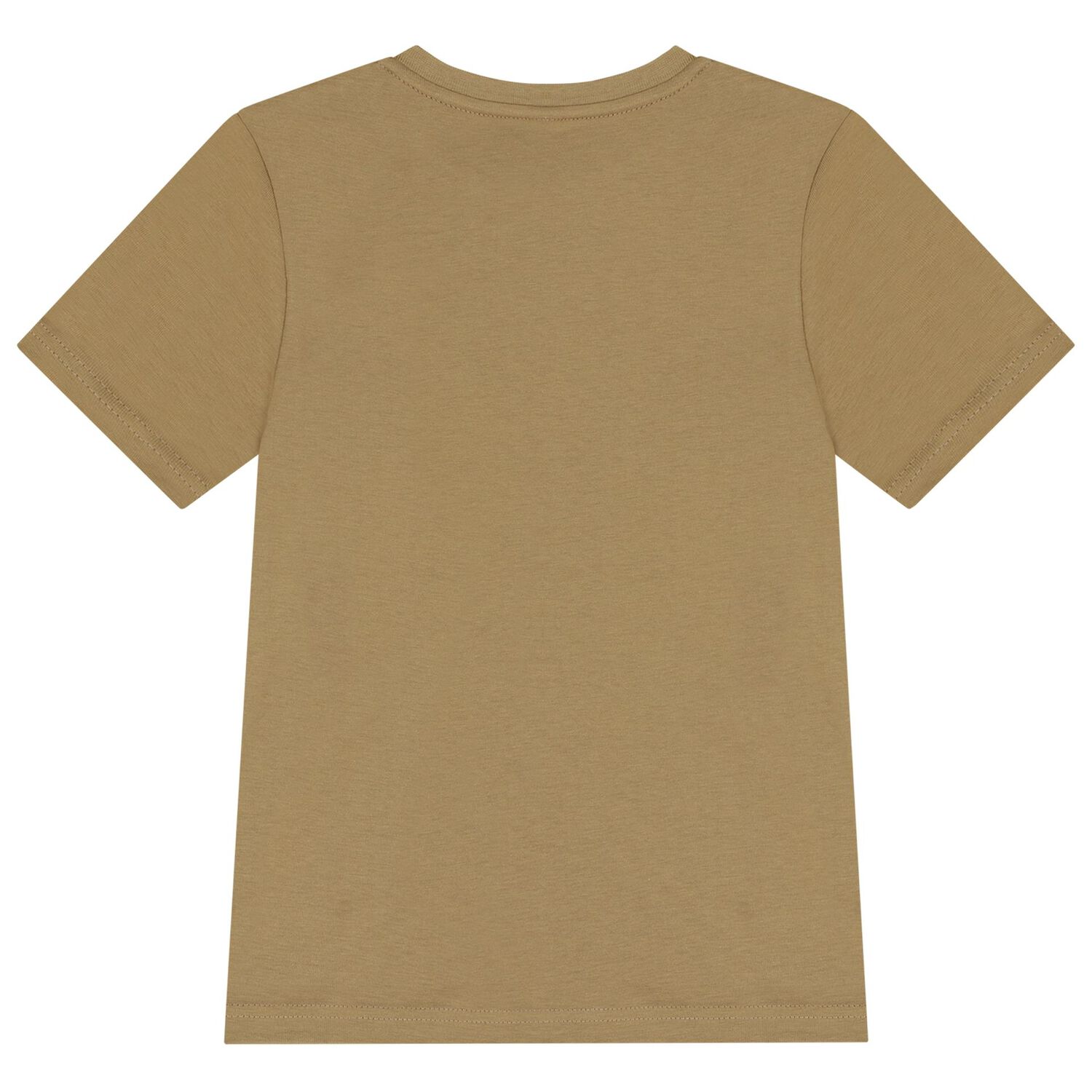 Boys Mini Me Beige Logo T-Shirt, 6, hi-res