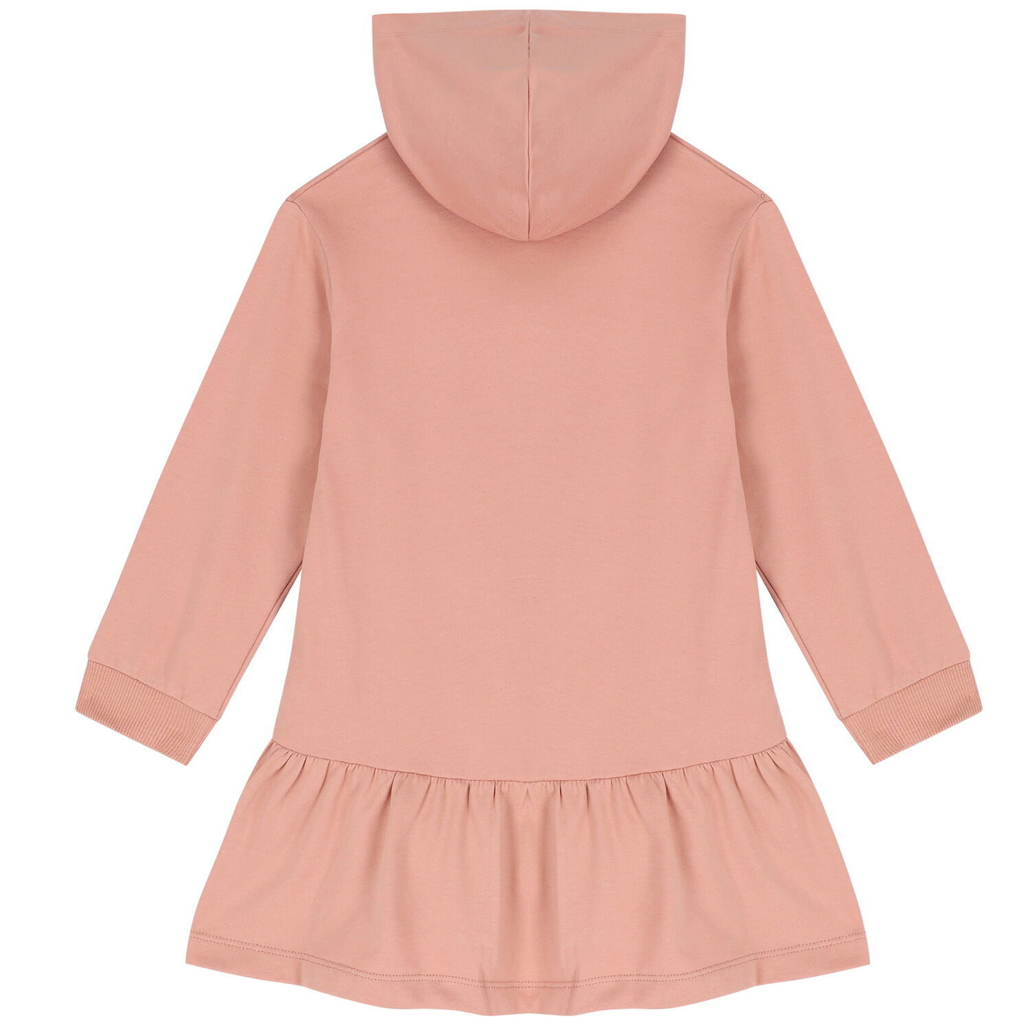 Girls Pink Hooded Dress, 2, hi-res image number null