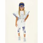 Girls White & Blue Tinker Bell Jumper Dress, 1, hi-res