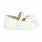 Baby Girls White Embellished Shoes, 1, hi-res