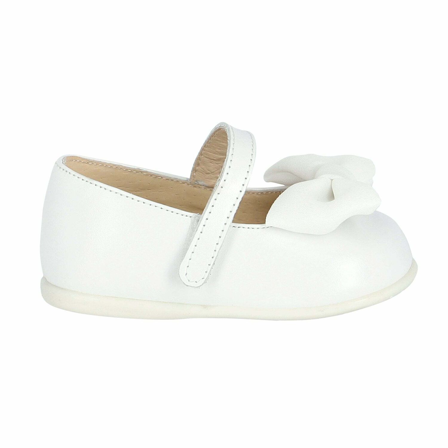 Baby Girls White Embellished Shoes, 1, hi-res