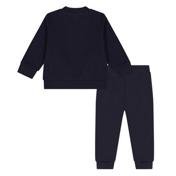 Younger Boys Navy Blue Tiger Tracksuit
