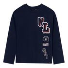 Boys Blue Long Sleeve Top, 1, hi-res