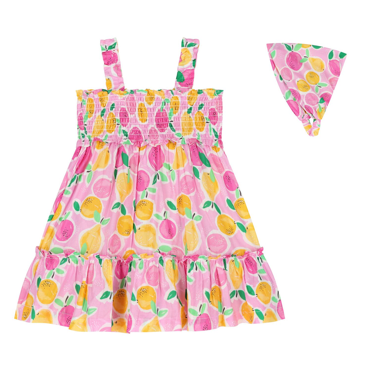Younger Girls Pink Dress & Headband Set, 2, hi-res image number null