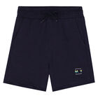 Boys Yellow, White & Navy Shorts Set, 1, hi-res