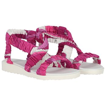 Girls Pink & Purple Sandals