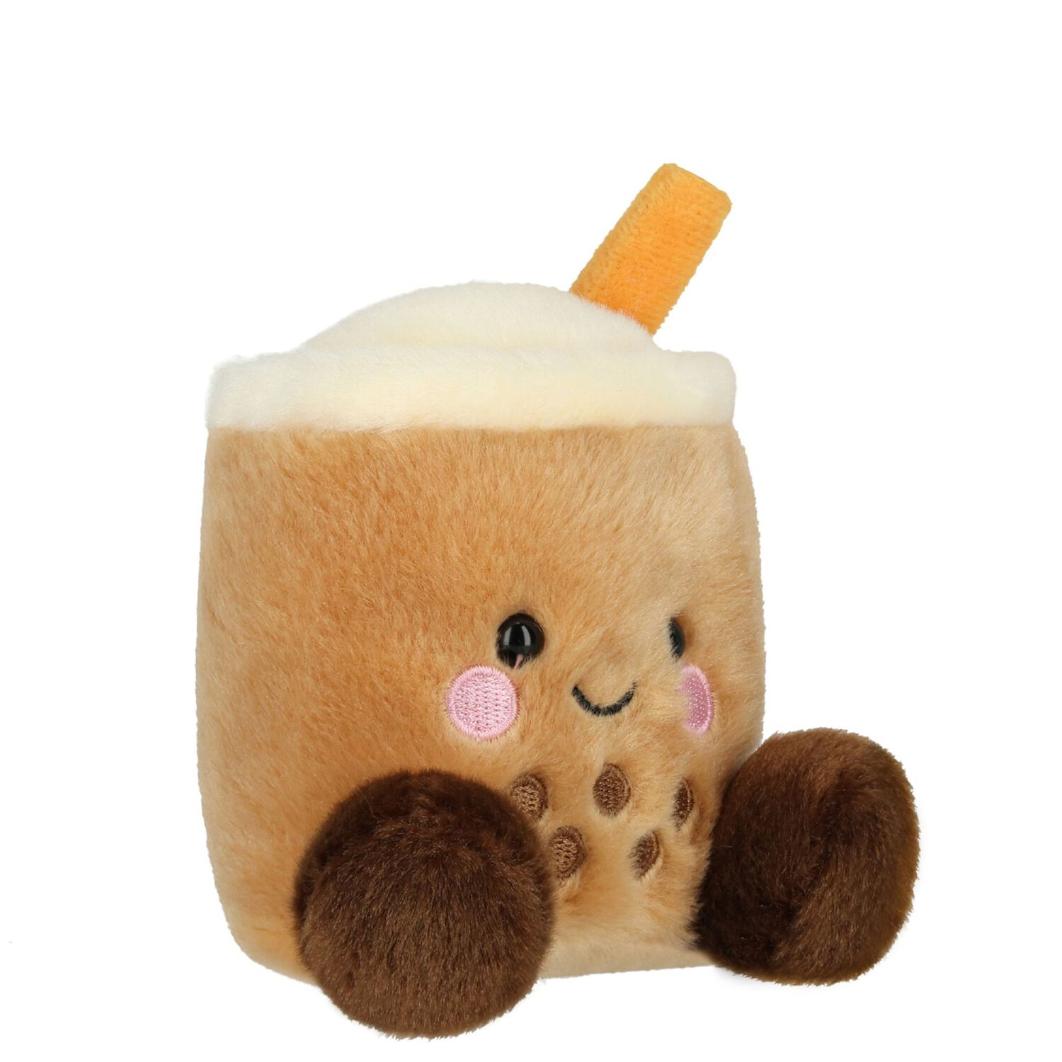 Beige & White Milky Tea Boba Baby Soft Toy ( 14CM ), 1, hi-res