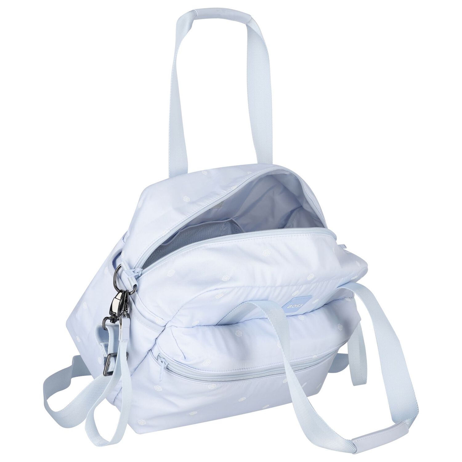 Baby Boys Blue Logo Changing Bag, 2, hi-res