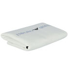 Ivory & Navy Blue Logo Baby Blanket, 3, hi-res