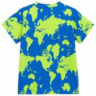Boys Blue & Green Map T-Shirt, 1, hi-res