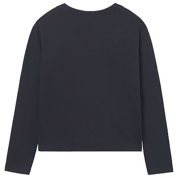 Boys Black Long Sleeve Top