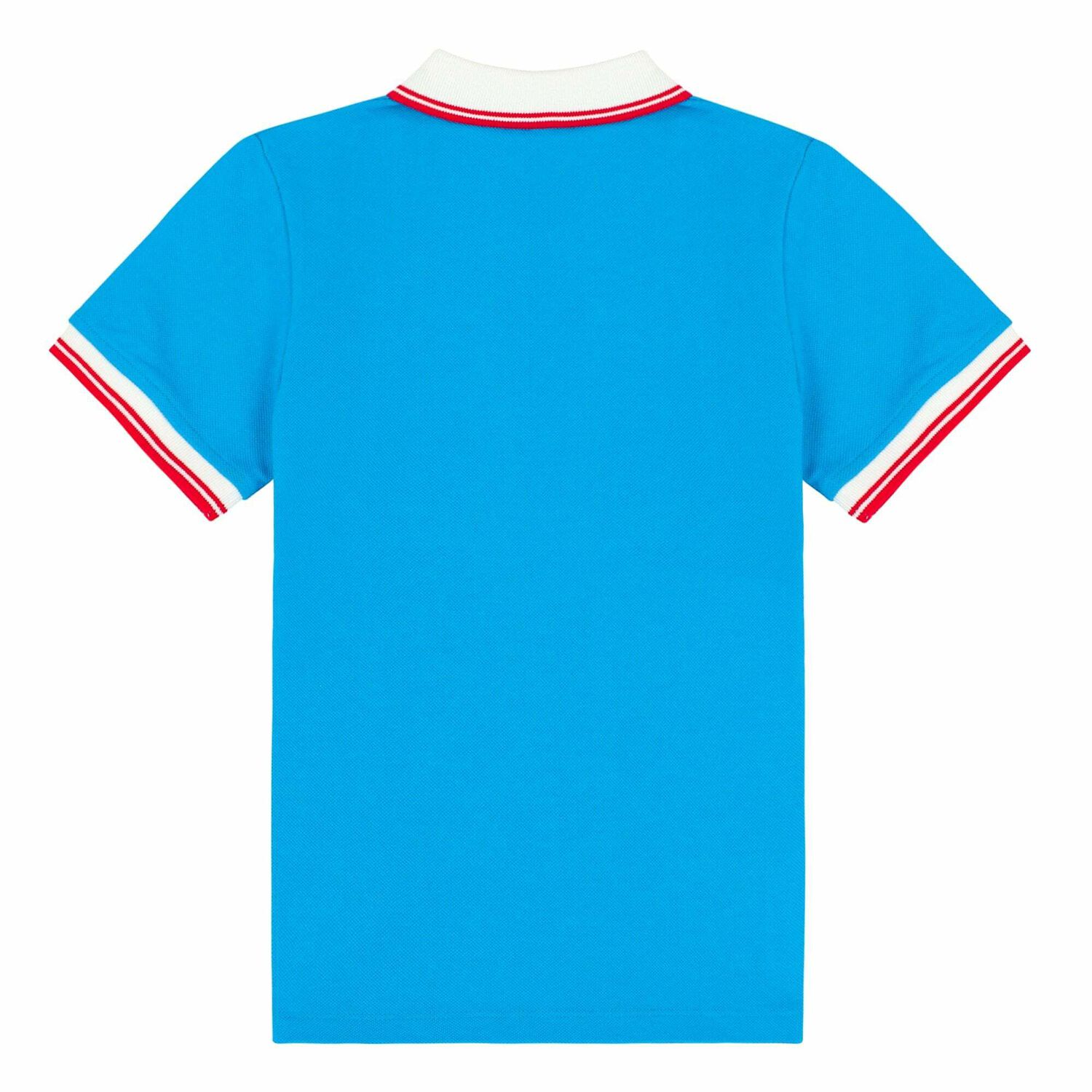 Boys Blue Logo Polo Shirt, 1, hi-res
