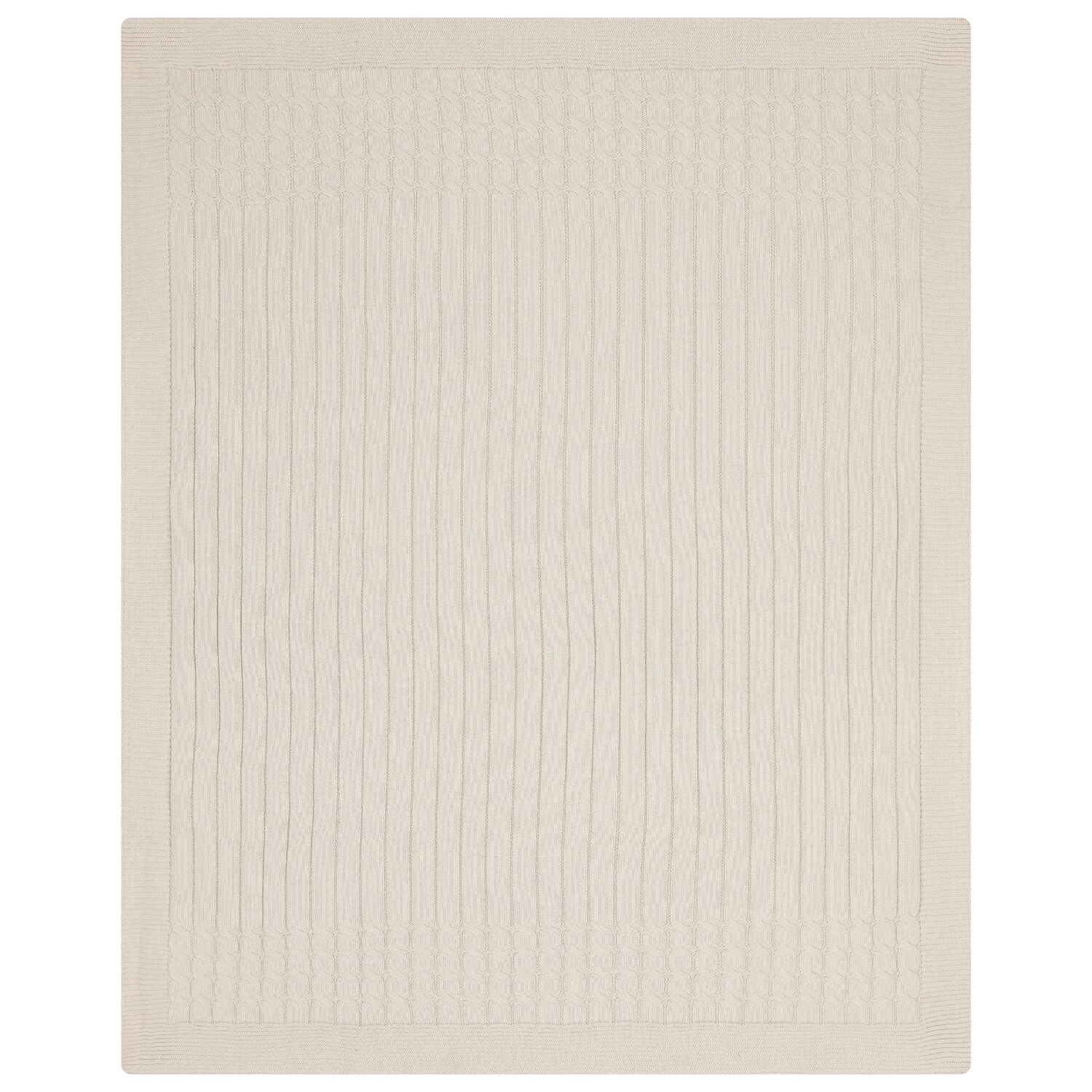 Beige Knit Baby Blanket, 4, hi-res image number null