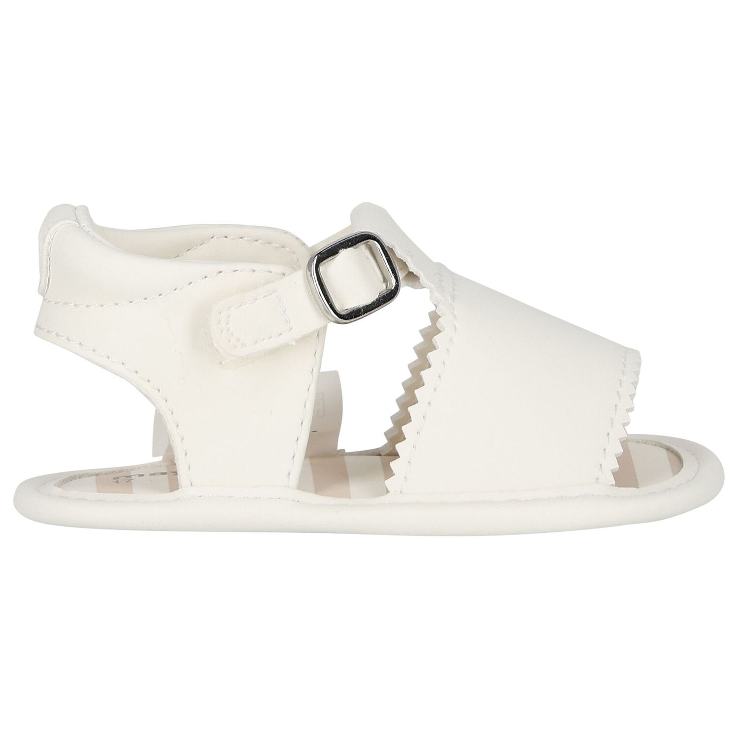 Baby Girls White Sandals, 1, hi-res image number null