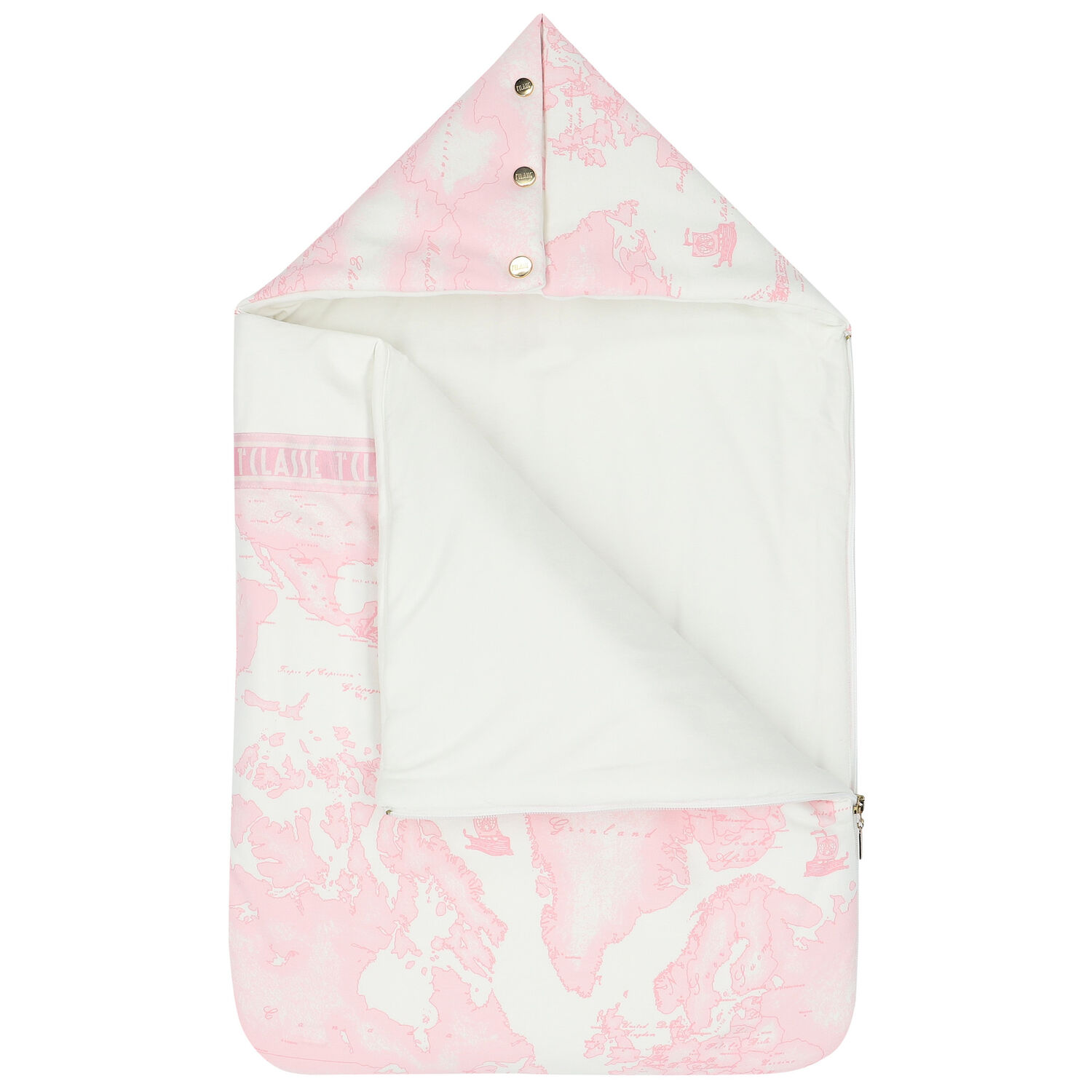 Pink & Ivory Geo Map Baby Nest, 1, hi-res