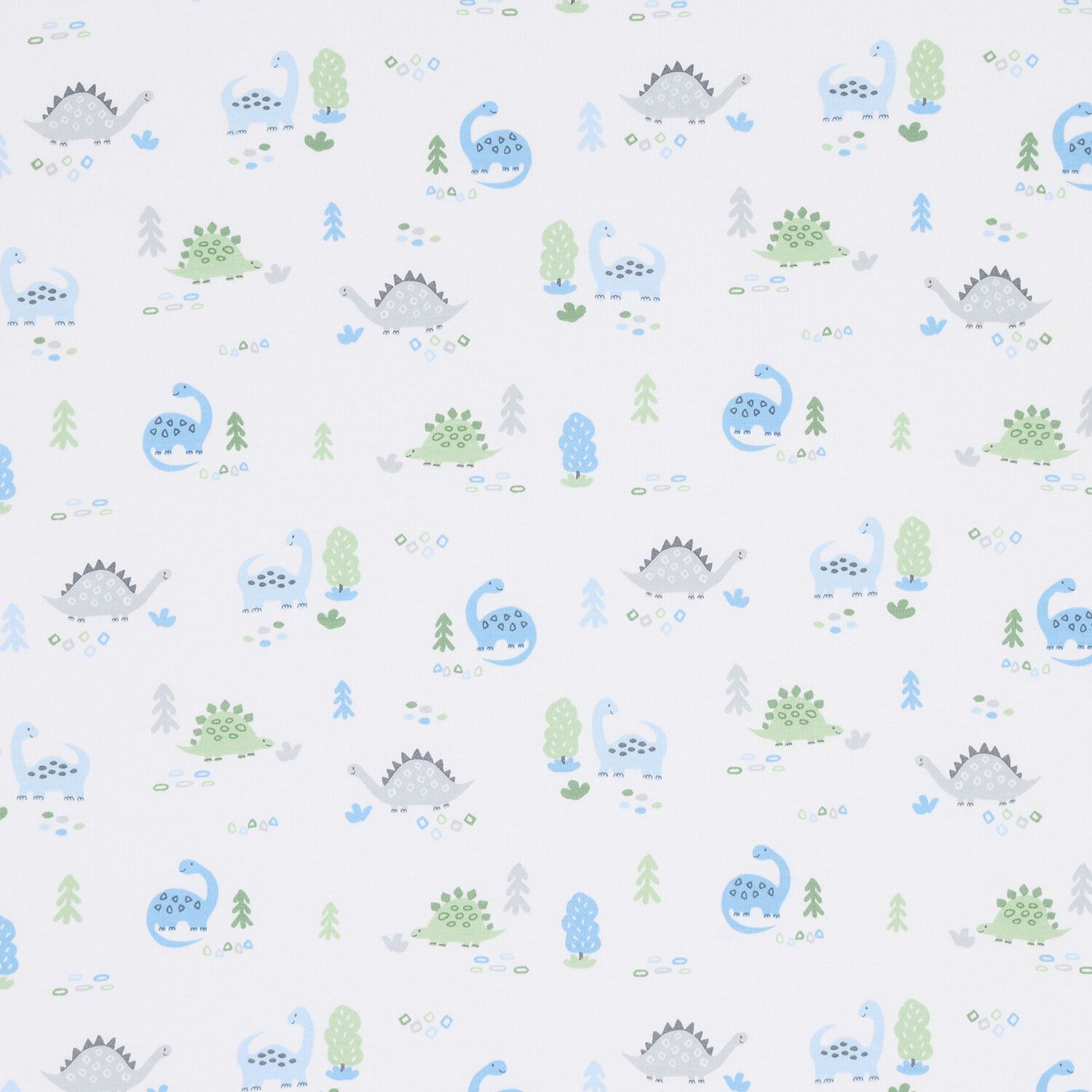 Baby Boys White & Blue Dinosaur Era Blanket, 1, hi-res image number null