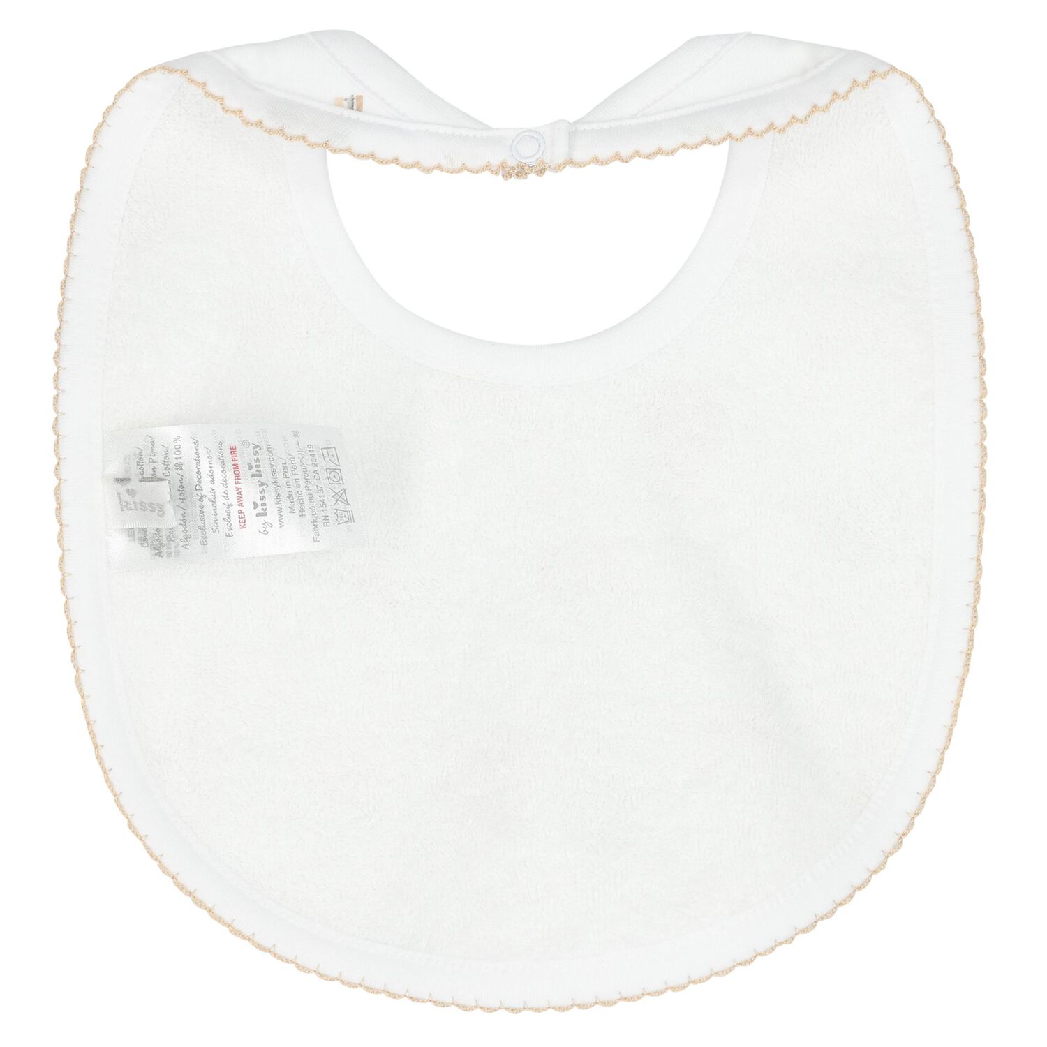 White Safari Squad Baby Bib, 1, hi-res