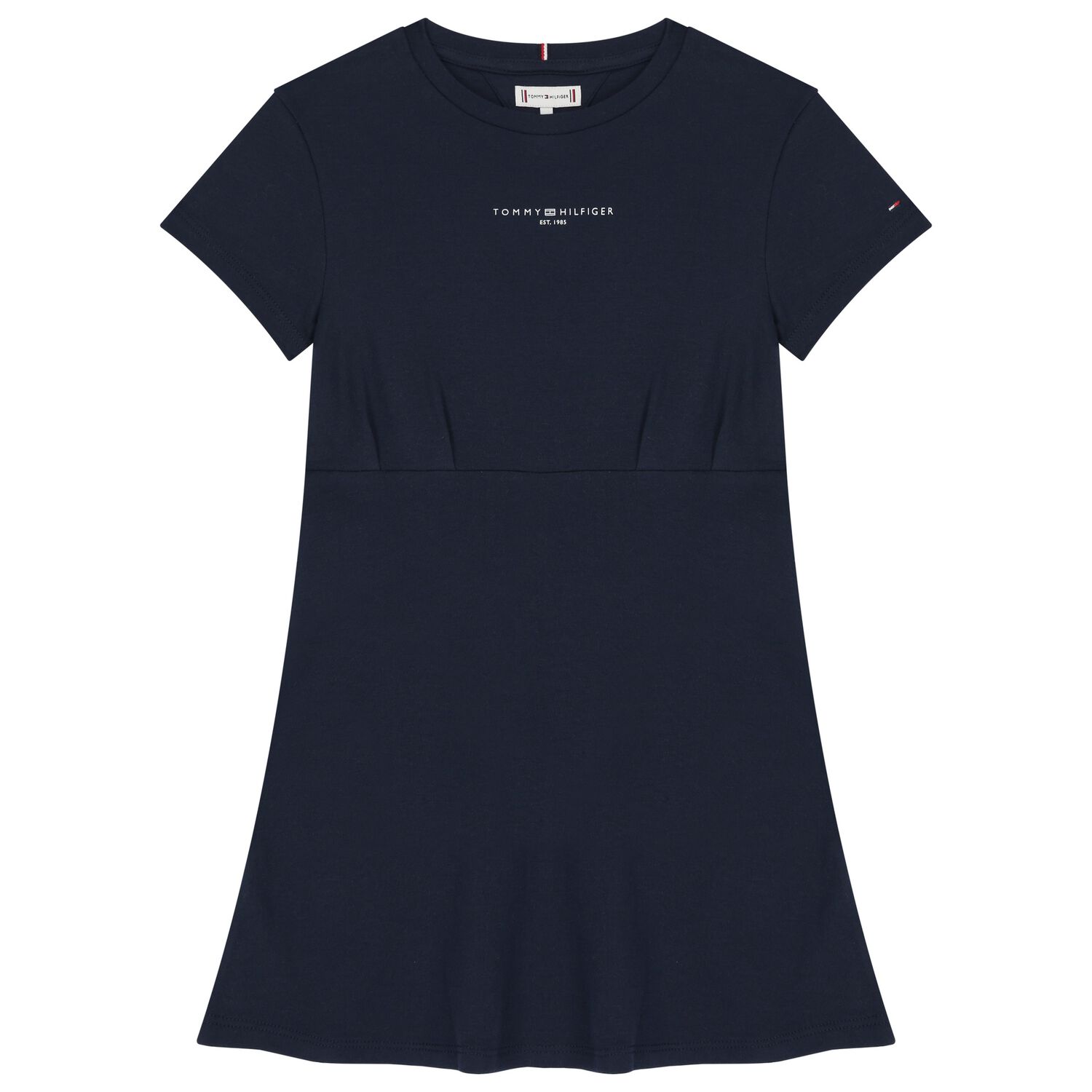 Girls Navy Blue Logo Dress, 1, hi-res