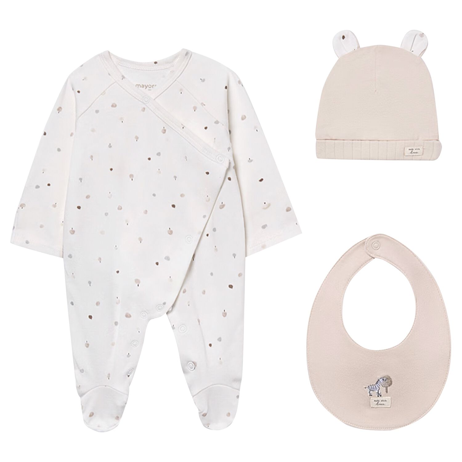 Ivory & Beige Babygrow Gift Set, 1, hi-res image number null