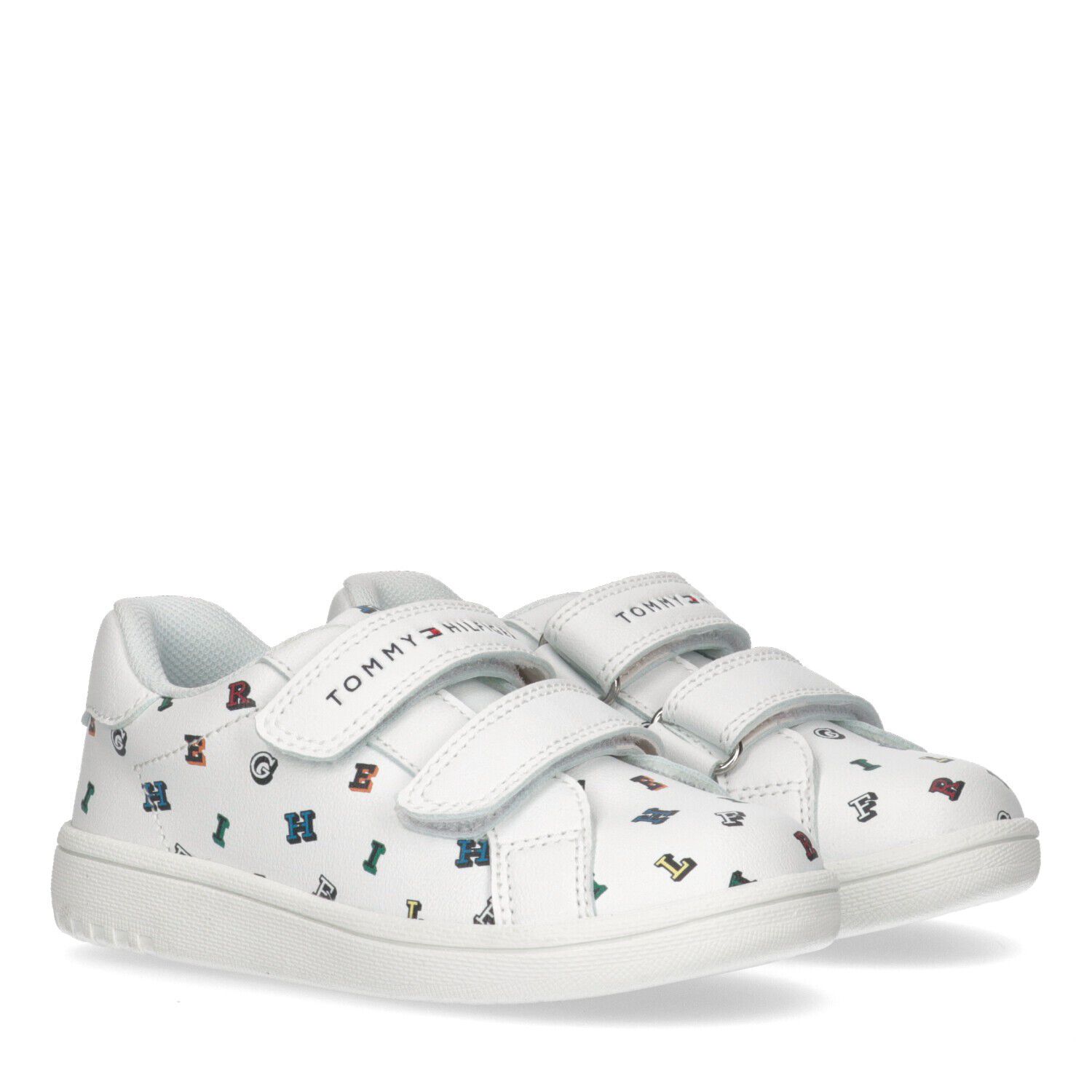 White Logo Trainers, 1, hi-res