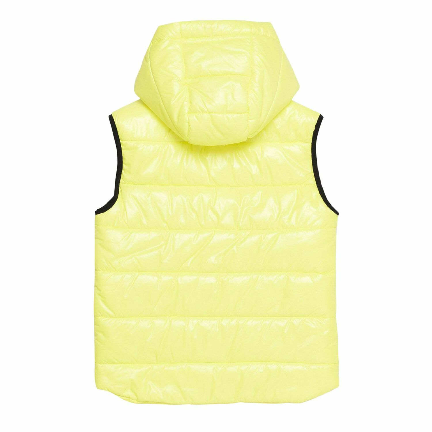 Boys Neon Green Logo Gilet, 1, hi-res