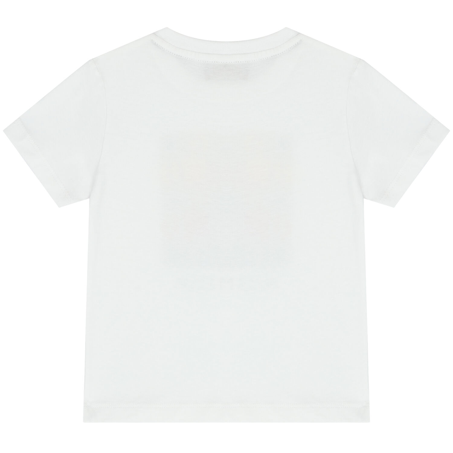 Younger Boys White Logo T-Shirt, 1, hi-res
