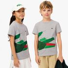 Boys Grey Logo T-Shirt, 1, hi-res