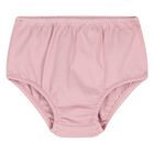 Baby Girls Pink Ruffled Polo Dress Set, 1, hi-res