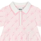 Younger Girls Pink Logo Dress , 1, hi-res