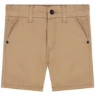 Younger Boys Beige Chino Shorts, 3, hi-res