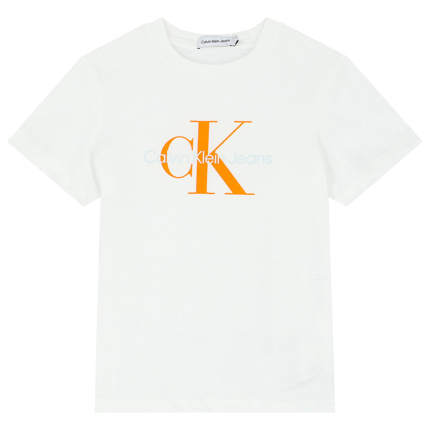 Boys White Logo T-Shirt, 9, hi-res image number null