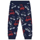 Younger Boys Red & Navy Blue Logo Tracksuit, 1, hi-res