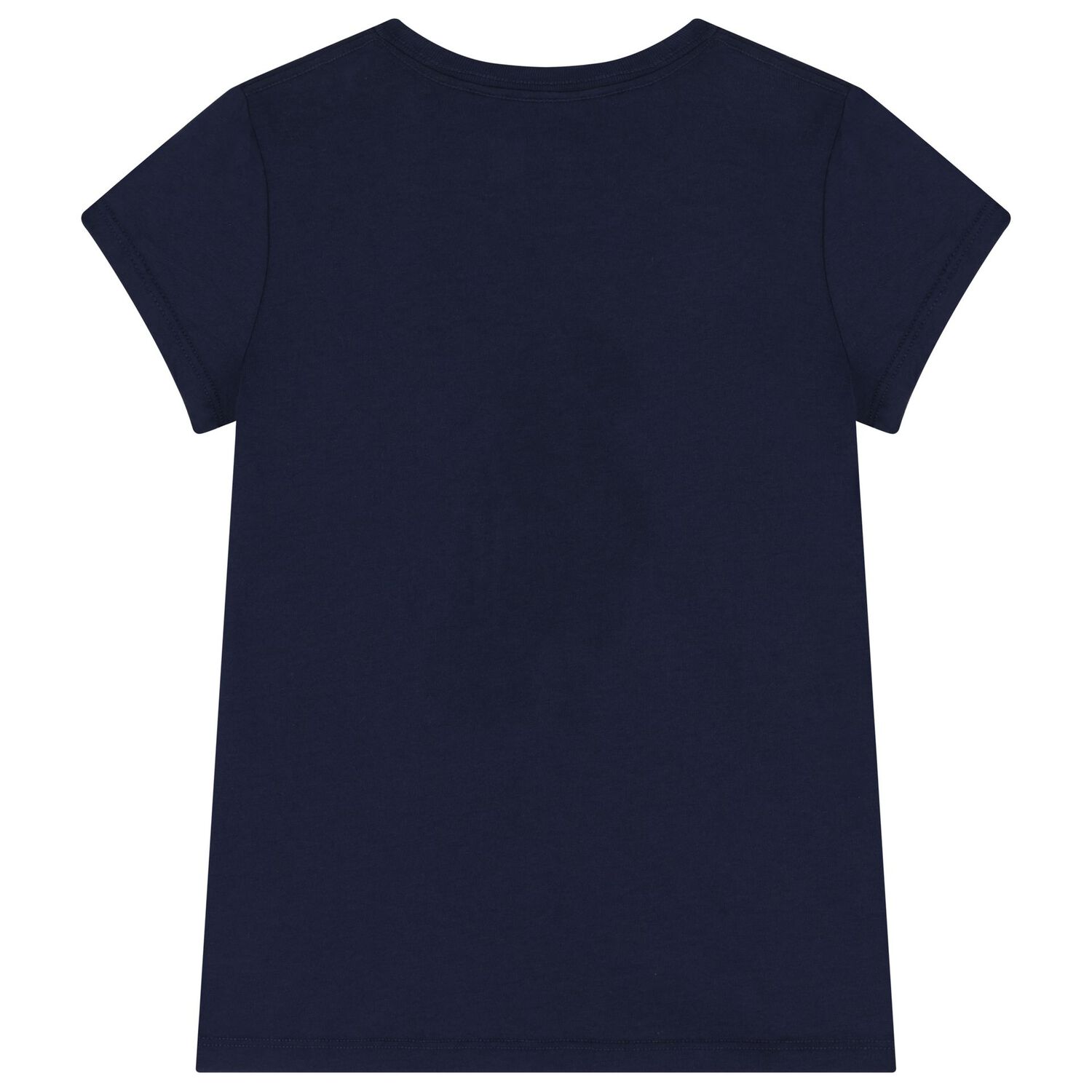 Girls Navy Blue Polo Bear T-Shirt, 1, hi-res