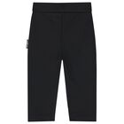Younger Boys Black, Beige & White Logo Tracksuit Set, 1, hi-res