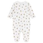 Baby Boys Ivory & Navy Blue Babygrow Gift Set, 1, hi-res