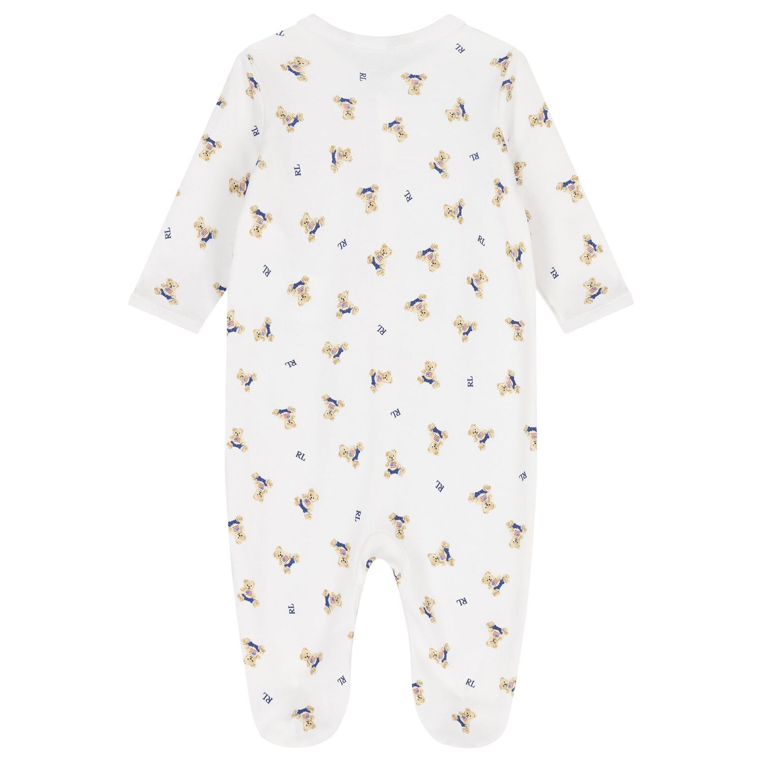 Baby Boys Ivory & Navy Blue Babygrow Gift Set, 1, hi-res