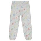 Girls Grey Logo Tracksuit, 1, hi-res