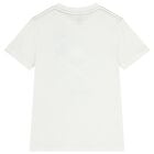 Boys White Logo T-Shirt, 1, hi-res