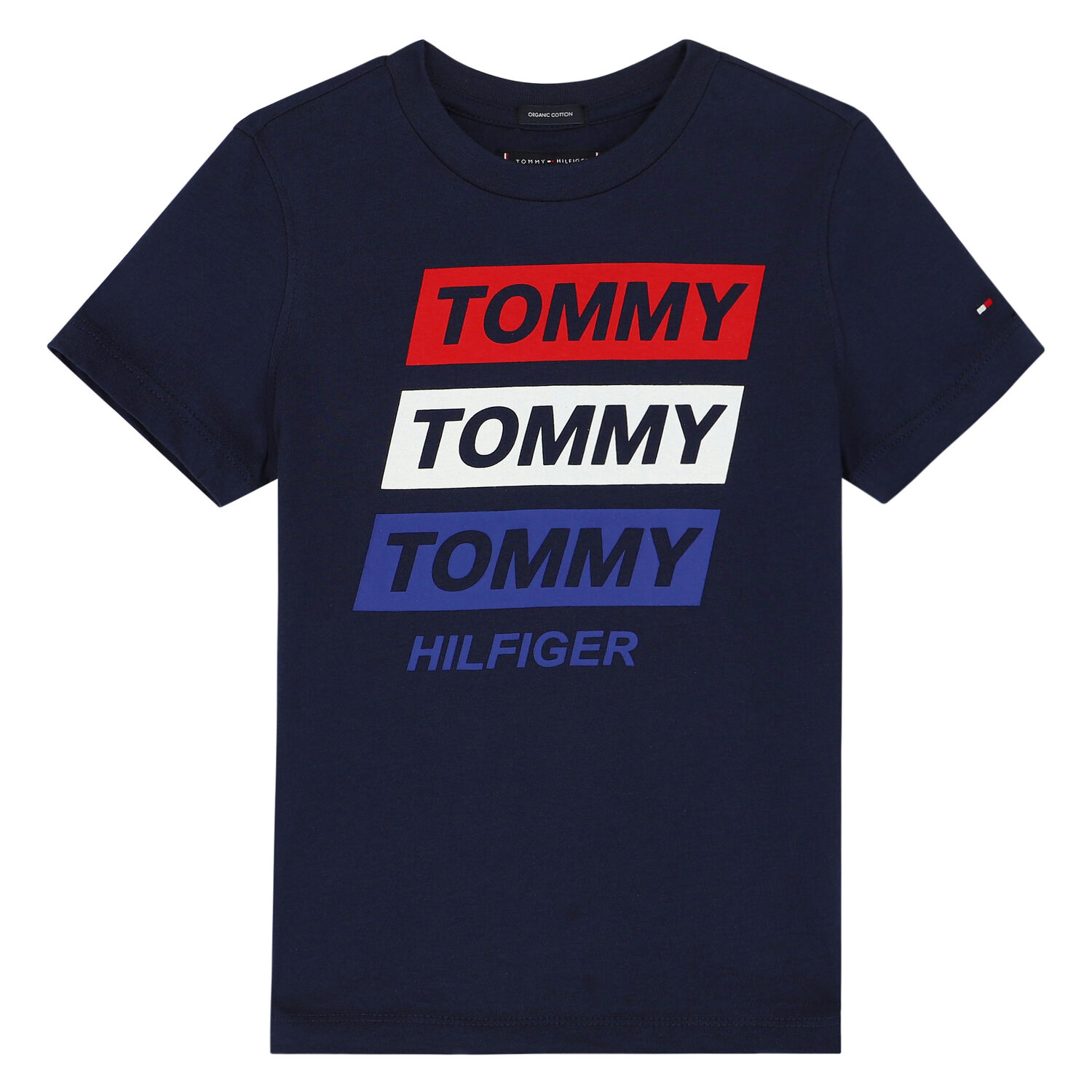 Boys Navy Logo T-Shirt, 2, hi-res