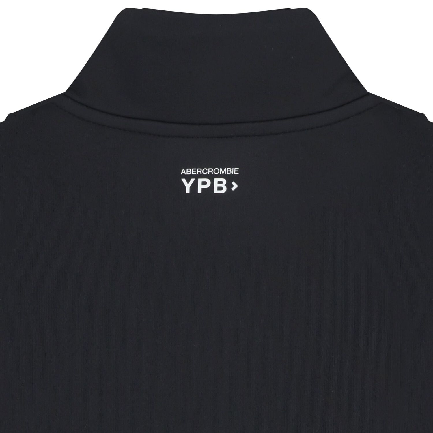 Girls Black Logo Zip Up Top, 1, hi-res
