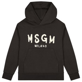 Brown Logo Hooded Top 
