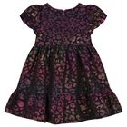 Girls Black Tiered Dress, 1, hi-res