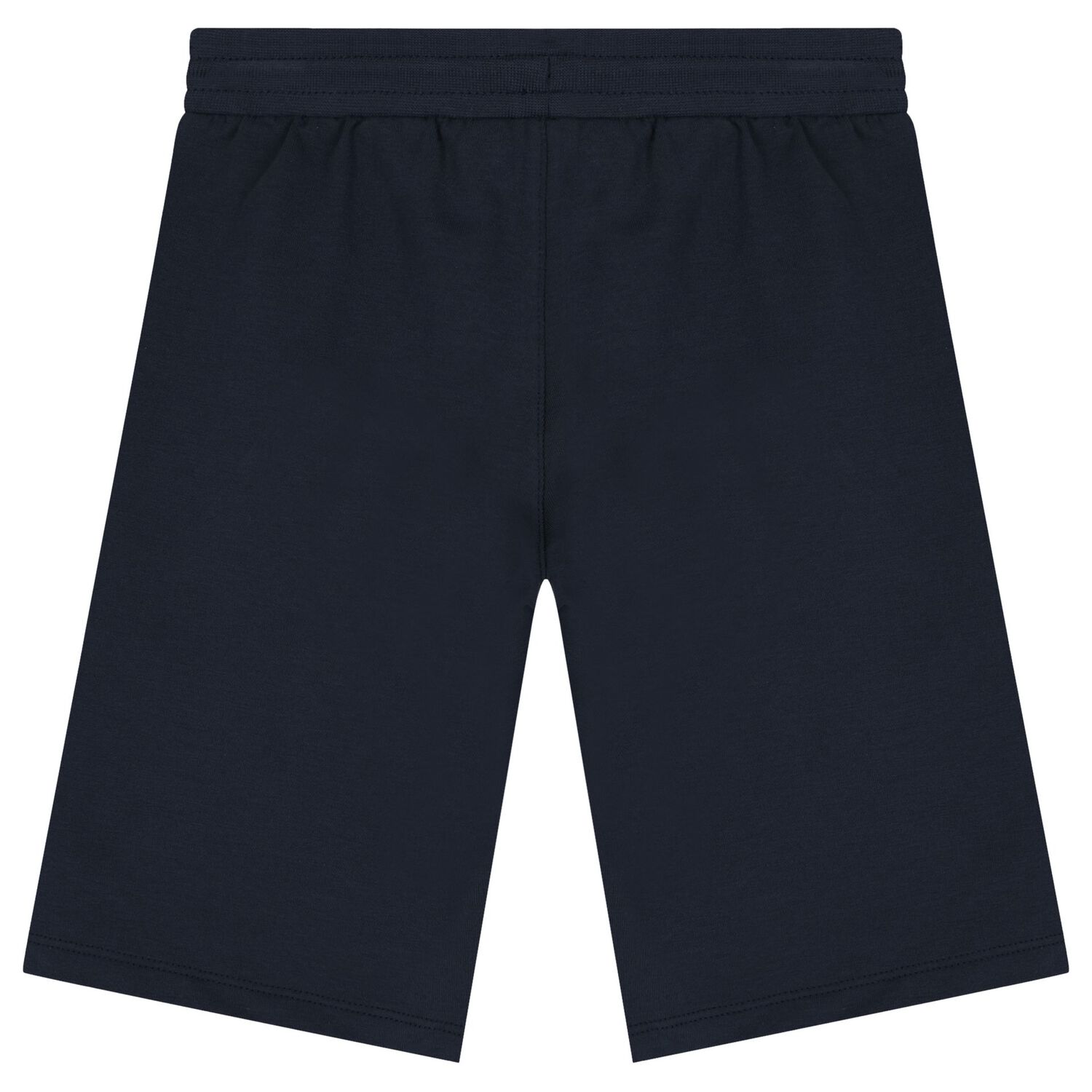 Boys Navy Blue Logo Shorts, 1, hi-res